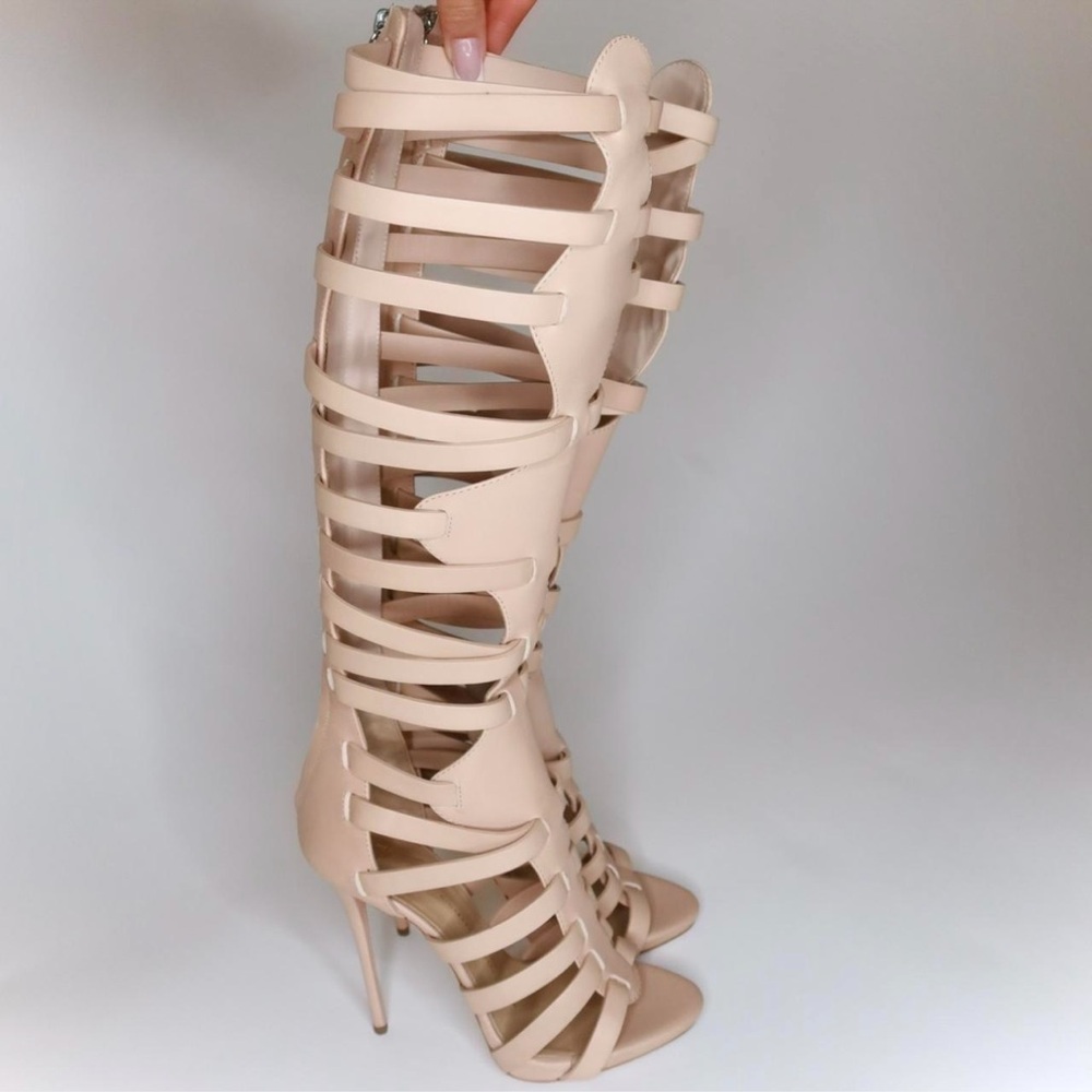 Giuseppe Zanotti Tan Strappy Stiletto Heels - Picture 2 of 6